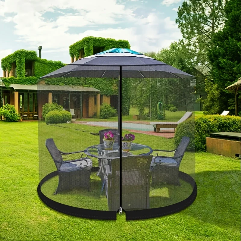 Euroselle Outdoor Umbrella Mosquito Net Tent For Patio Parasols