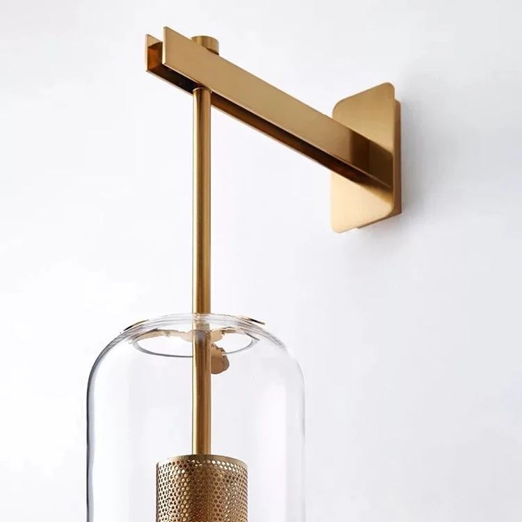 Elegant Ion Modern Glass Wall Light Contemporary Euroselle