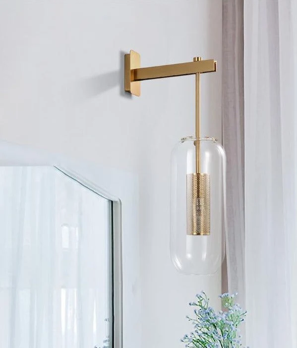 Elegant Ion Modern Glass Wall Light Contemporary Euroselle