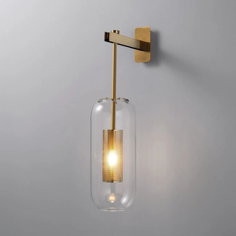 Elegant Ion Modern Glass Wall Light Contemporary Euroselle