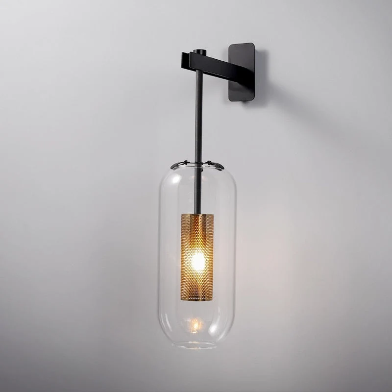 Elegant Ion Modern Glass Wall Light Contemporary Euroselle