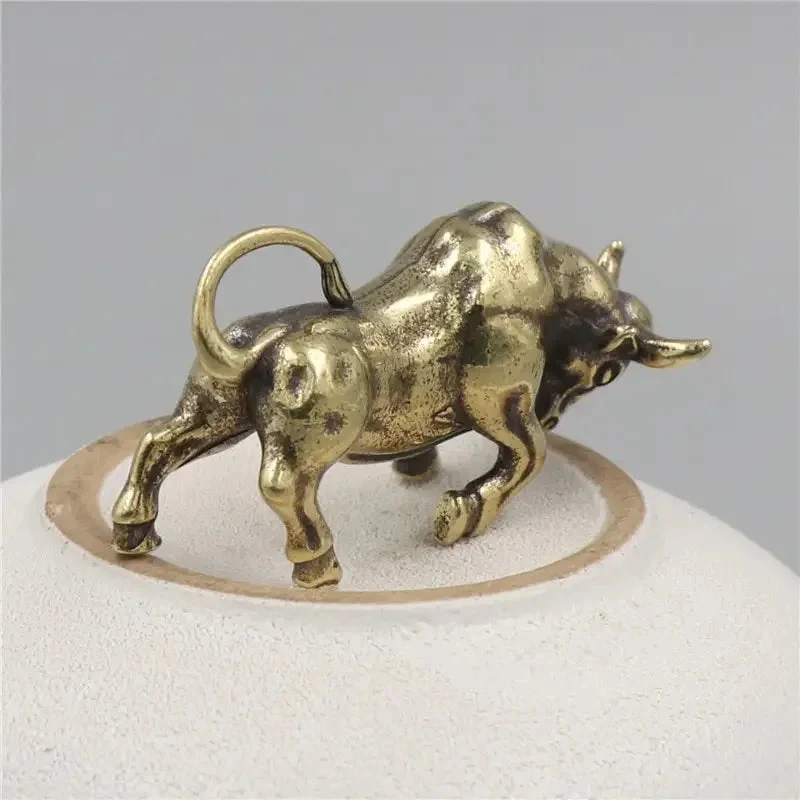 Euroselle Solid Brass Bull Figurine Handcrafted Symbol Of Strength And Prosperity