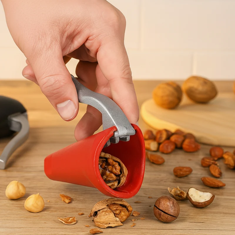 Euroselle Ergonomic Lever Nutcracker For Easy One-Hand Nut Cracking