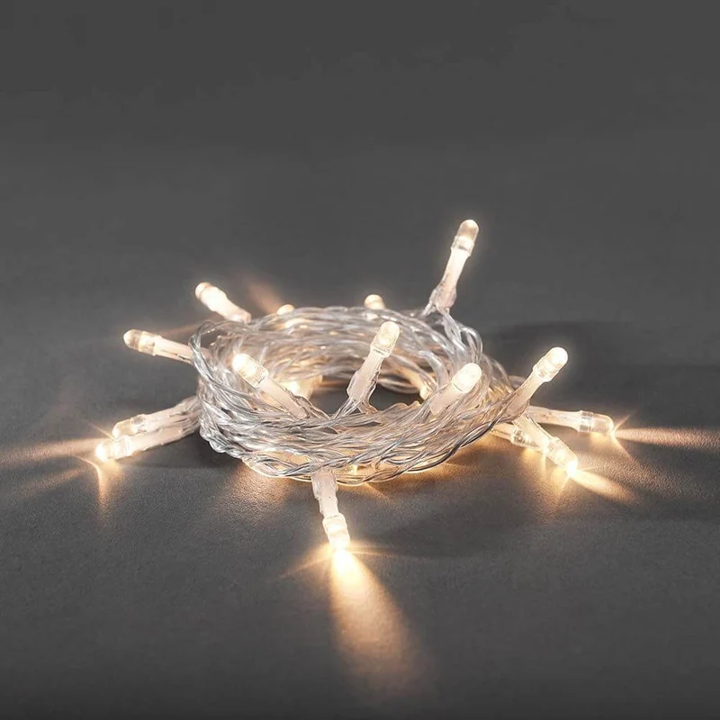 LED Lichterkette 10 Warmweiße Dioden batteriebetrieben