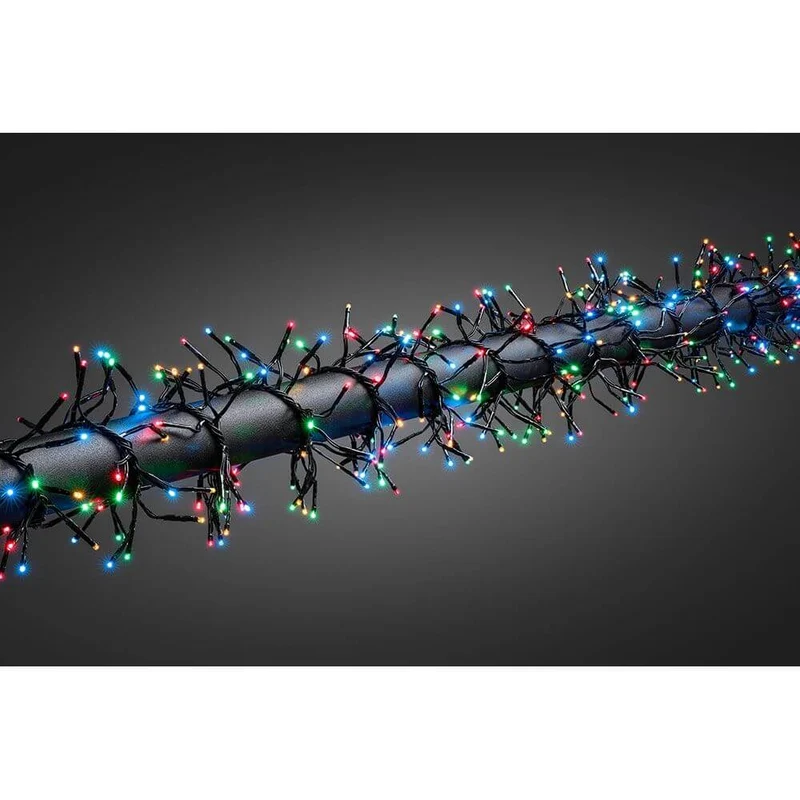 9m Micro LED Büschellichterkette Cluster mit 8 Funktionen 960 bunte Dioden IP44
