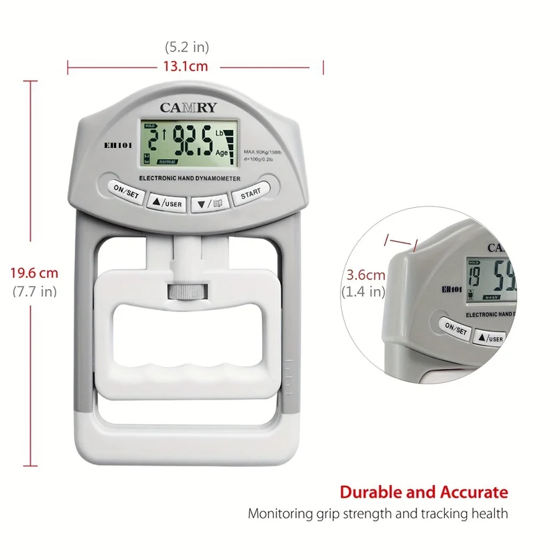 Euroselle Digital Grip Strength Tester With Automatic Capture