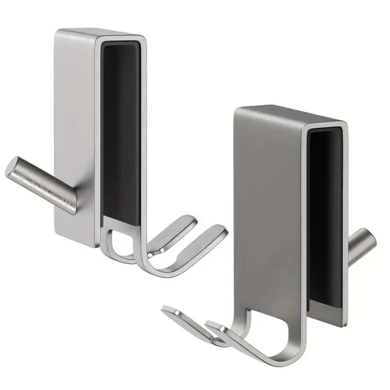Euroselle Stainless Shower Hooks for Frameless Glass Doors