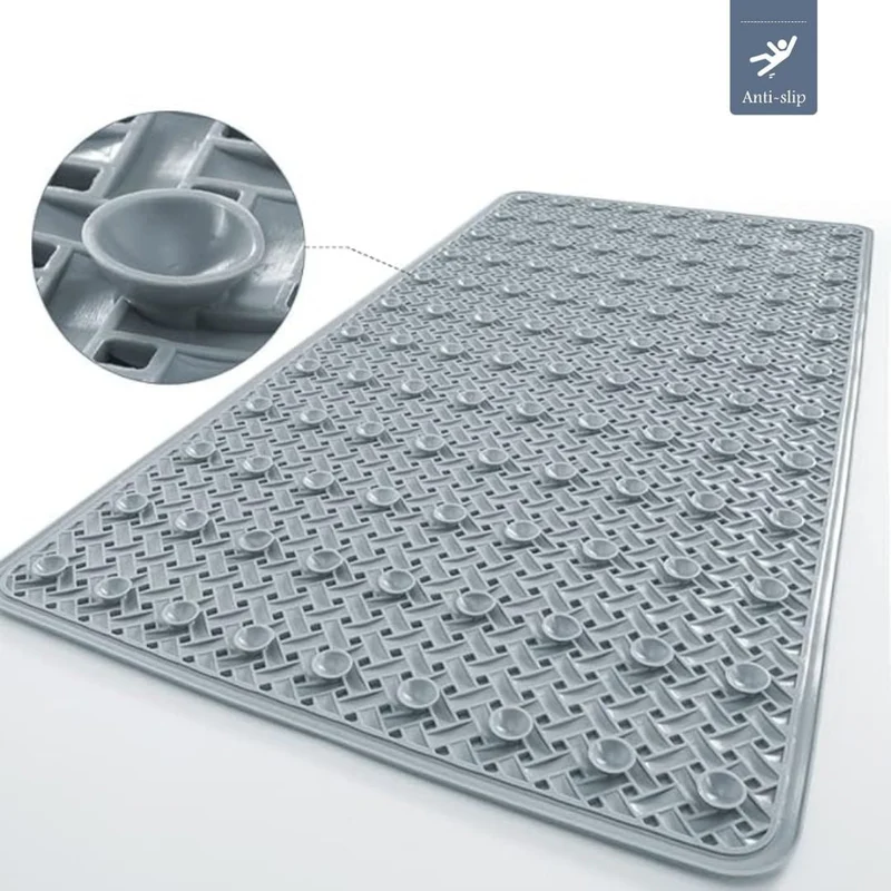 Euroselle GripMaster Non Slip Bathtub Mat With Suction Cups