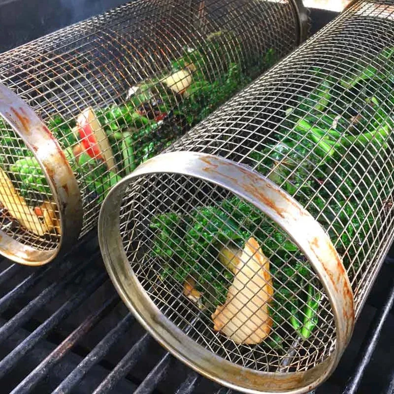 Euroselle Effortless Even Cooking With 360 Degree Rotation Grill Basket