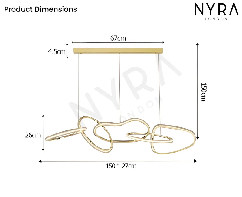 Vrimlo Ring Chandelier Pendant Light Euroselle Collection