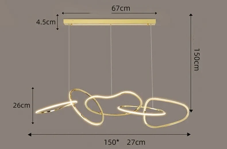 Vrimlo Ring Chandelier Pendant Light Euroselle Collection