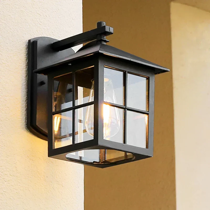 LyraVale Outdoor Lantern Wall Light Vintage Style For Garden And Patio By Euroselle
