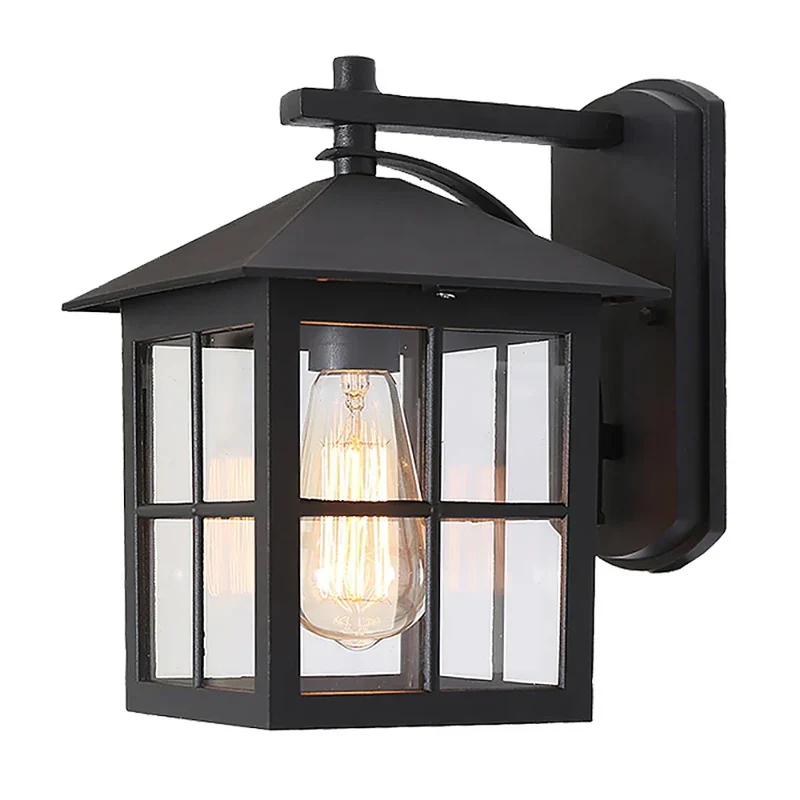 LyraVale Outdoor Lantern Wall Light Vintage Style For Garden And Patio By Euroselle
