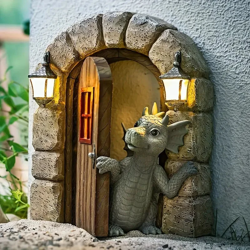 Euroselle Handcrafted Dragon Garden Statue For Outdoor Display