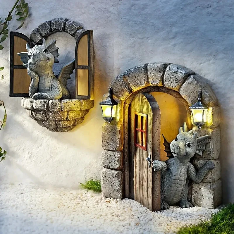 Euroselle Handcrafted Dragon Garden Statue For Outdoor Display