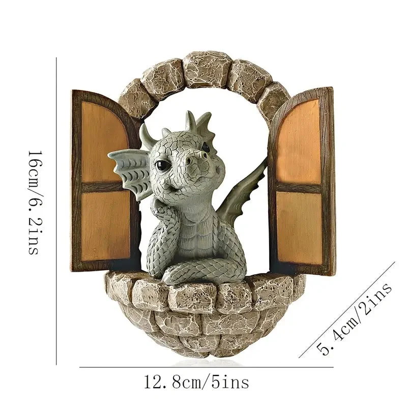 Euroselle Handcrafted Dragon Garden Statue For Outdoor Display