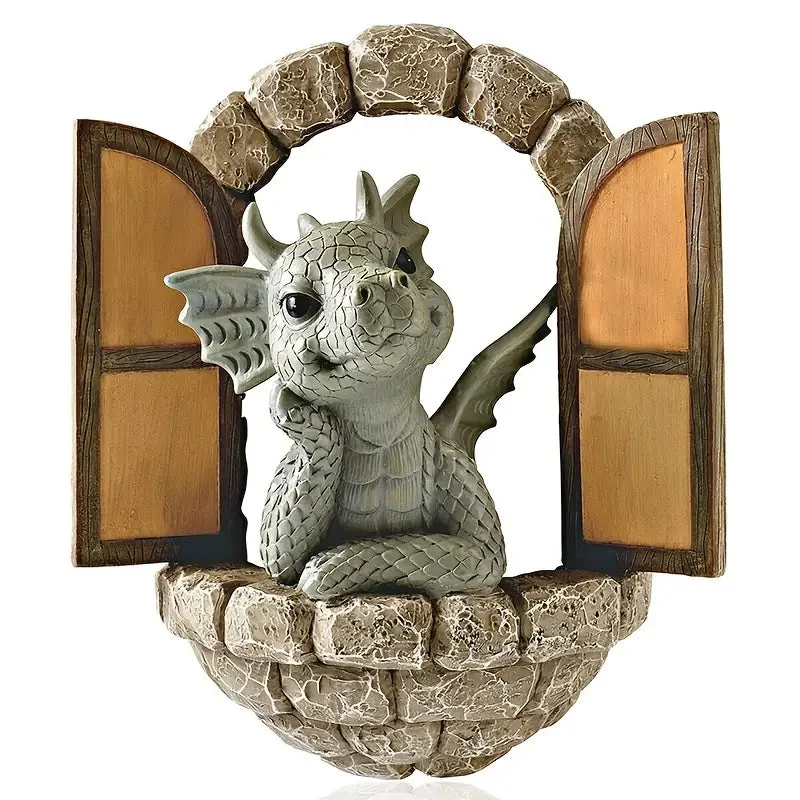 Euroselle Handcrafted Dragon Garden Statue For Outdoor Display