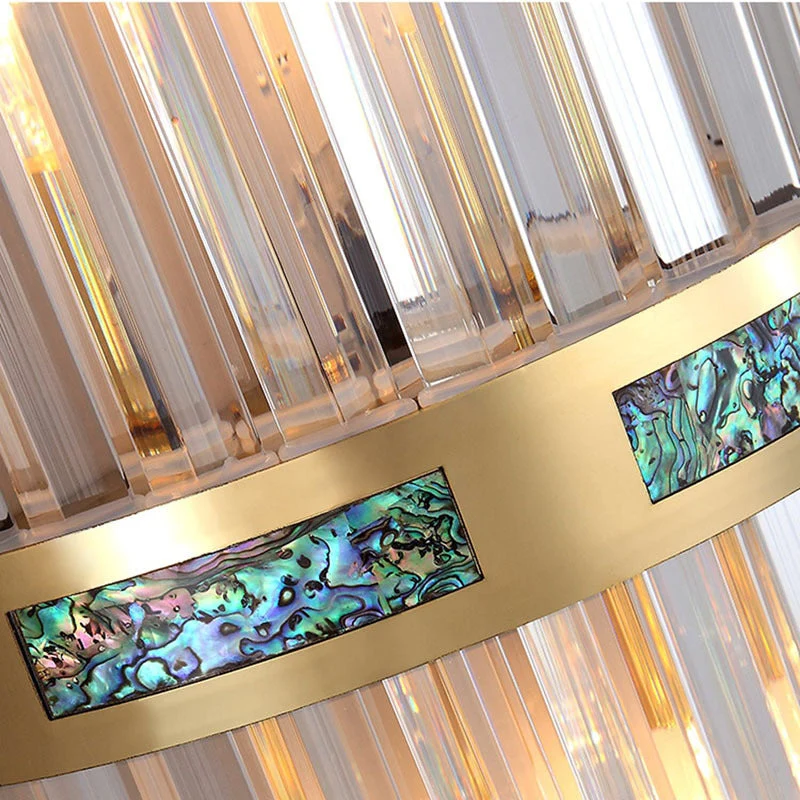 Marvelle Luxury Gold Vertical Wall Sconce With Crystal Rods Euroselle