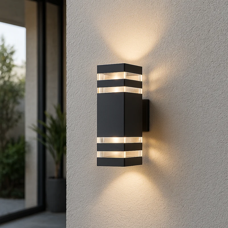 AuroraGuard Dual-Output Waterproof Outdoor Wall Light Euroselle