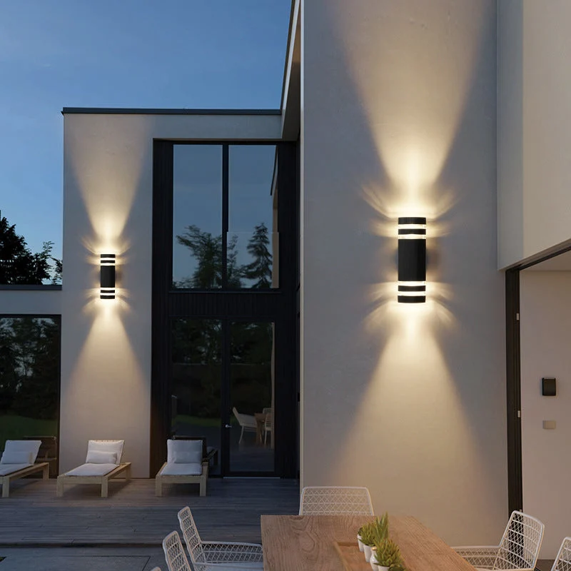 AuroraGuard Dual-Output Waterproof Outdoor Wall Light Euroselle