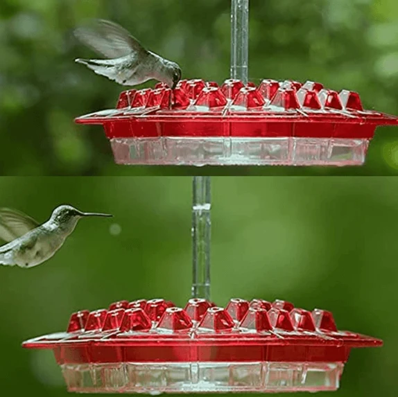 Euroselle Ant-Proof Hummingbird Feeder With 30 Easy-Access Ports