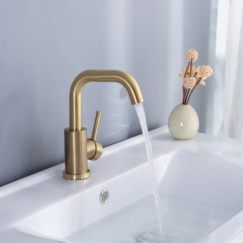 Euroselle Classic Brass Single-Handle Bathroom Faucet