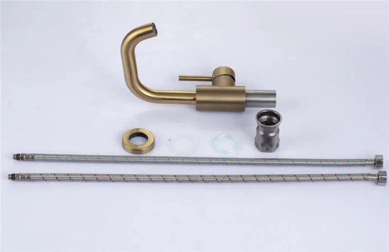 Euroselle Classic Brass Single-Handle Bathroom Faucet
