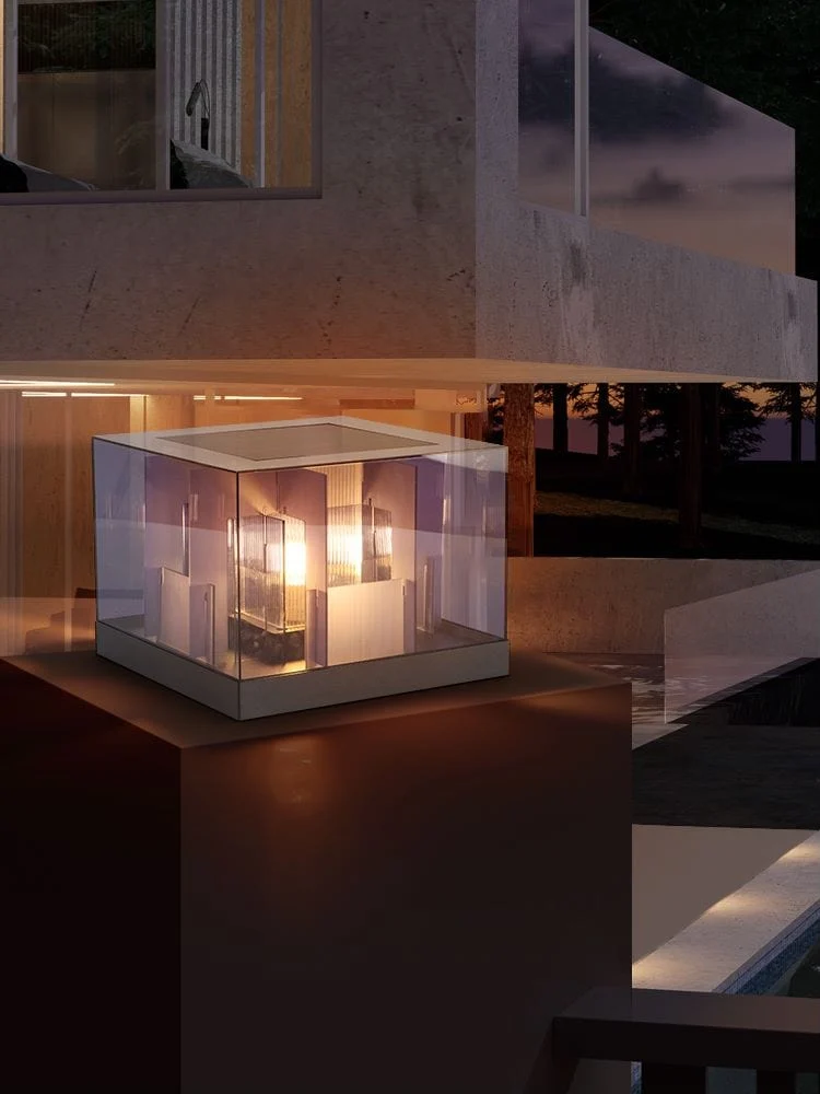 Cubex Gleam Outdoor Solar Light For Garden, Pathway And Patio By Euroselle
