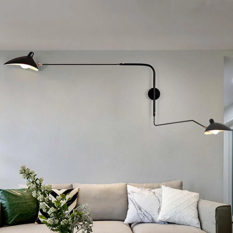 Serge Duckbill Wall Lamp With Swing Arms Euroselle