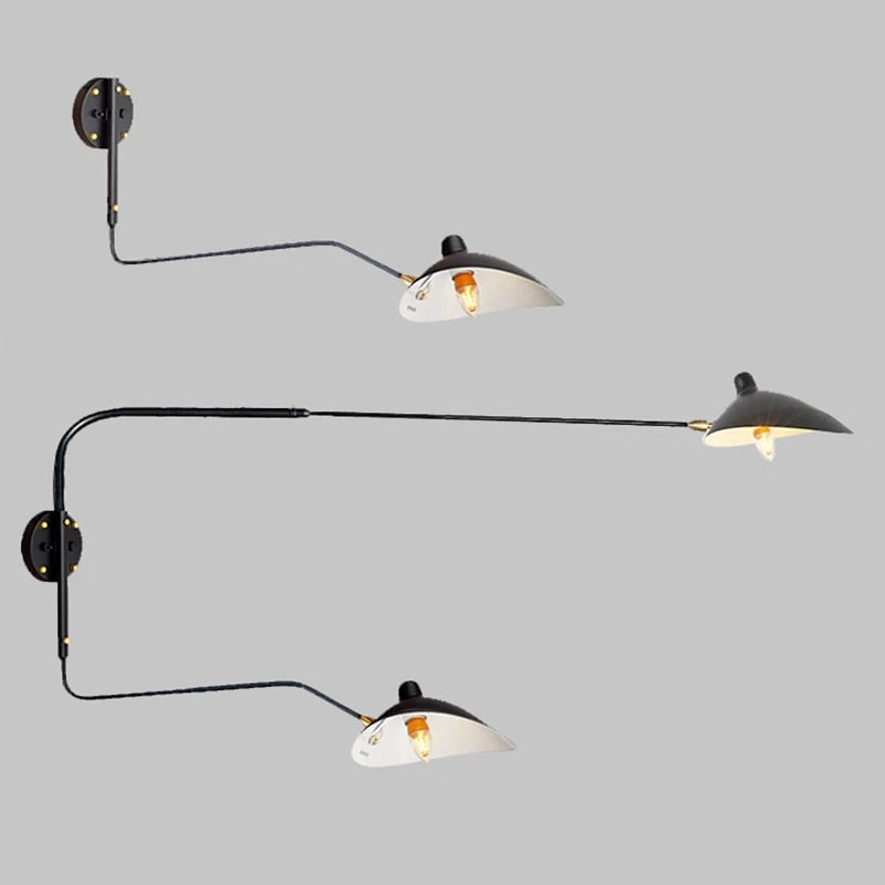 Serge Duckbill Wall Lamp With Swing Arms Euroselle