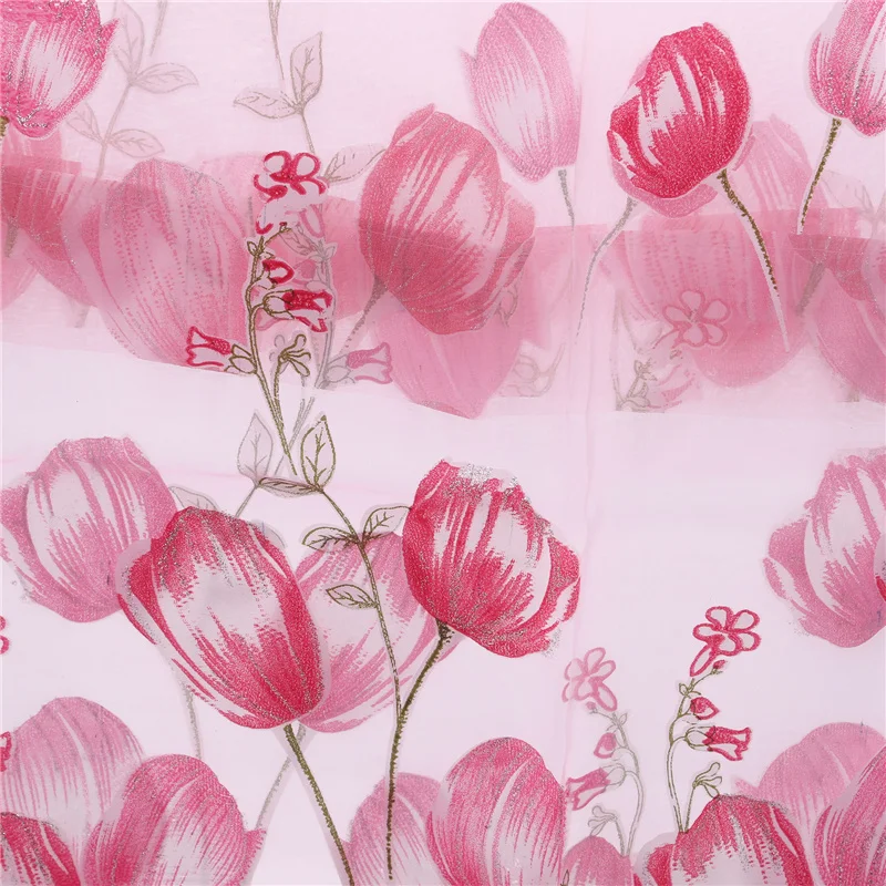 Euroselle Lightweight Sheer Tulle Drapes for Kids Room and Modern Living