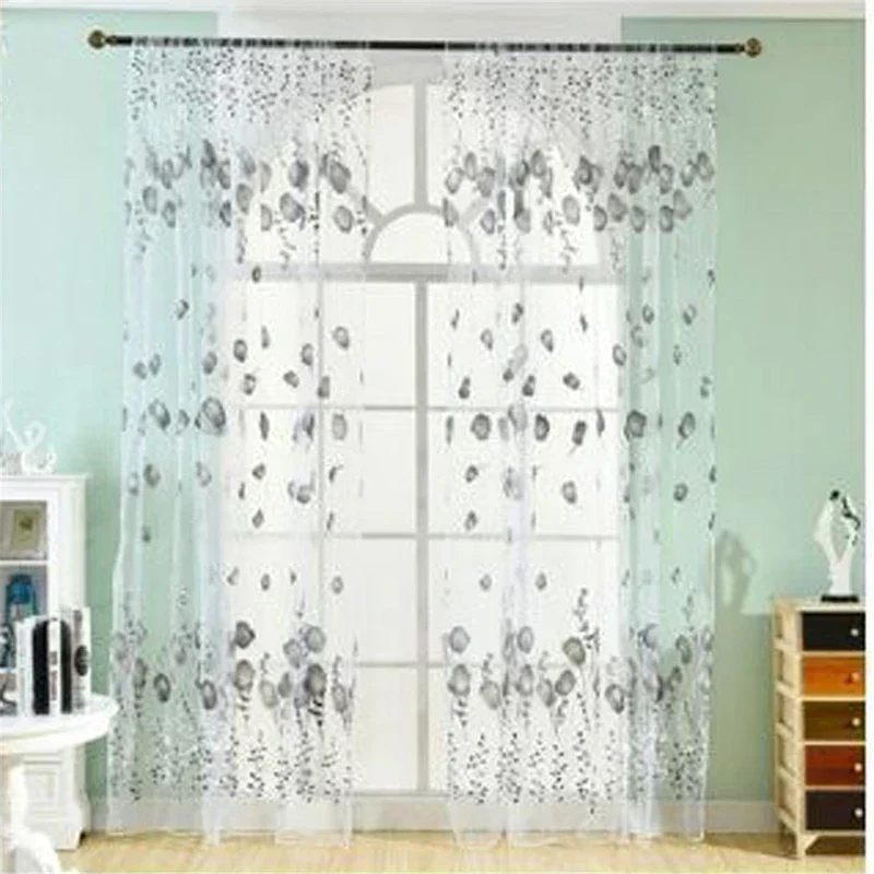 Euroselle Lightweight Sheer Tulle Drapes for Kids Room and Modern Living