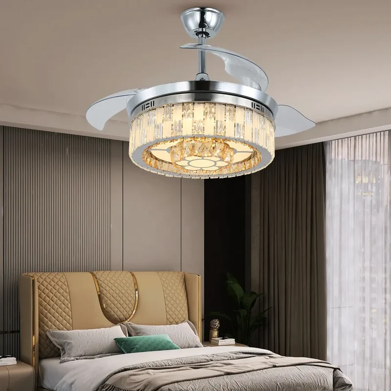 Marcella Ceiling Fan by Euroselle With LED Lights and Changeable 3 Blades