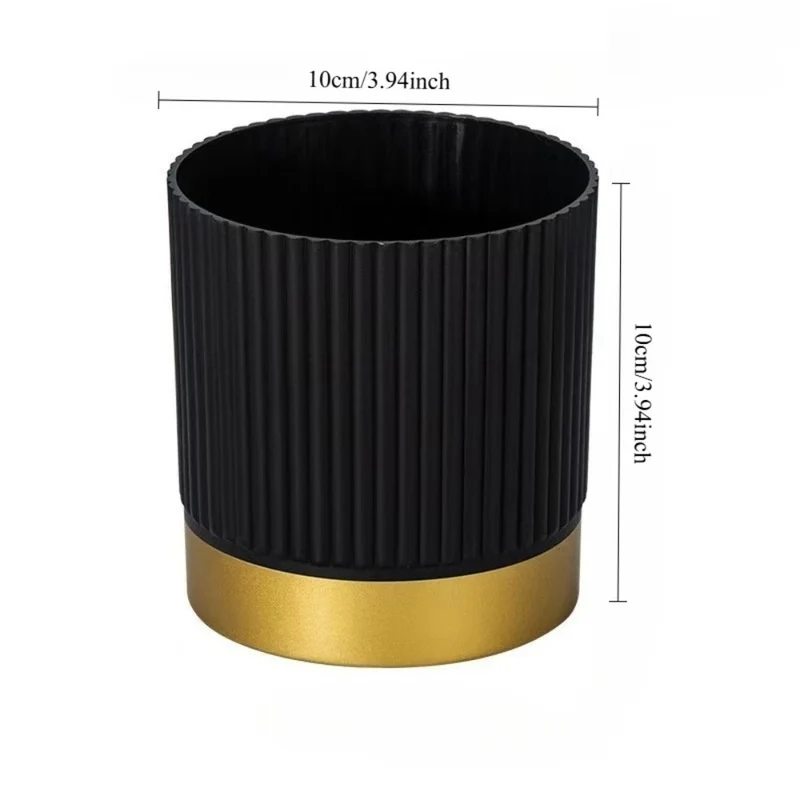 Euroselle Striped Planter For Elegant Indoor Plant Display
