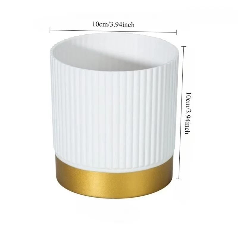 Euroselle Striped Planter For Elegant Indoor Plant Display