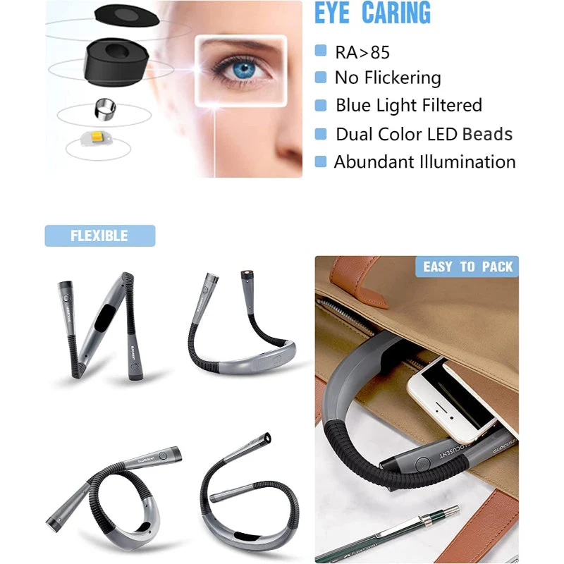 Euroselle Adjustable Rechargeable Reading Lamp