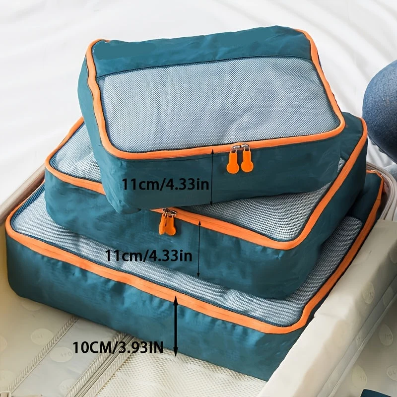 Euroselle 7 Piece Portable Suitcase Organizing Bag Set for Travel