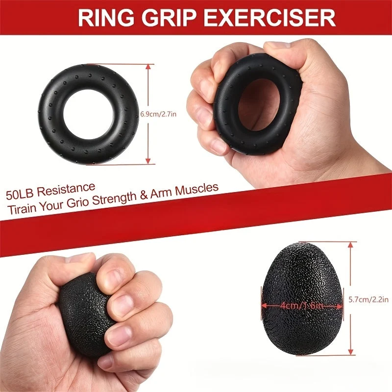 Euroselle Five-Piece Hand and Forearm Strength Training Kit