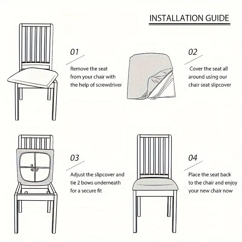 Euroselle Stretch Jacquard Chair Covers For Instant Chair Upgrade