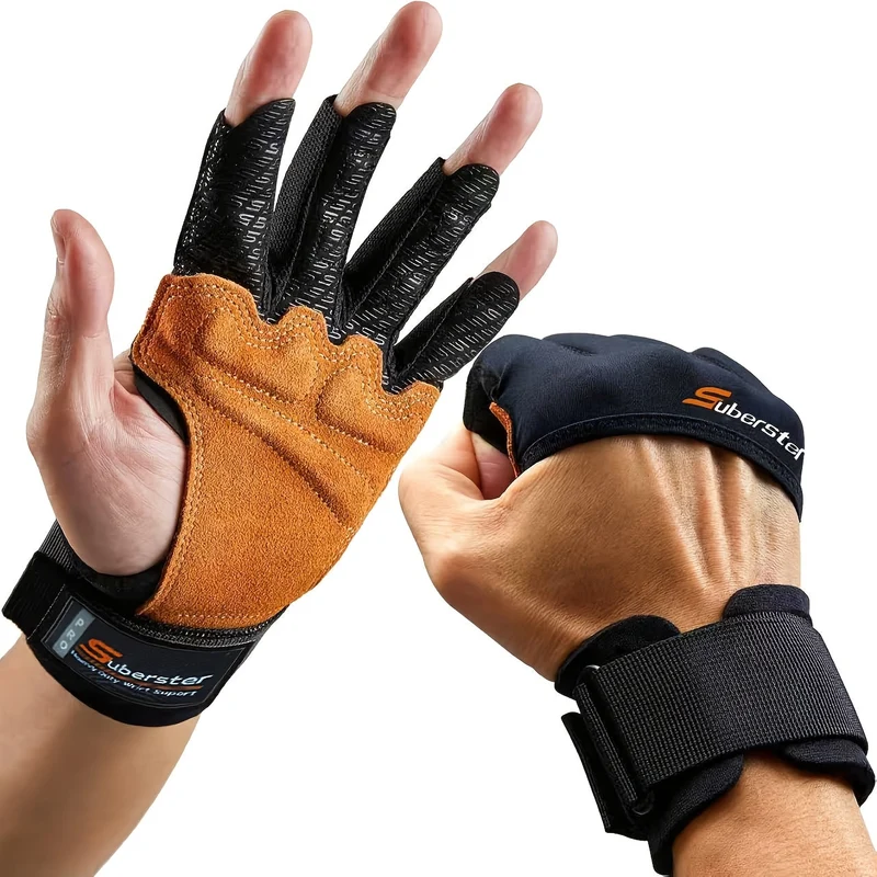 Euroselle Anti Slip Weightlifting Gloves For Stronger Gym Performance