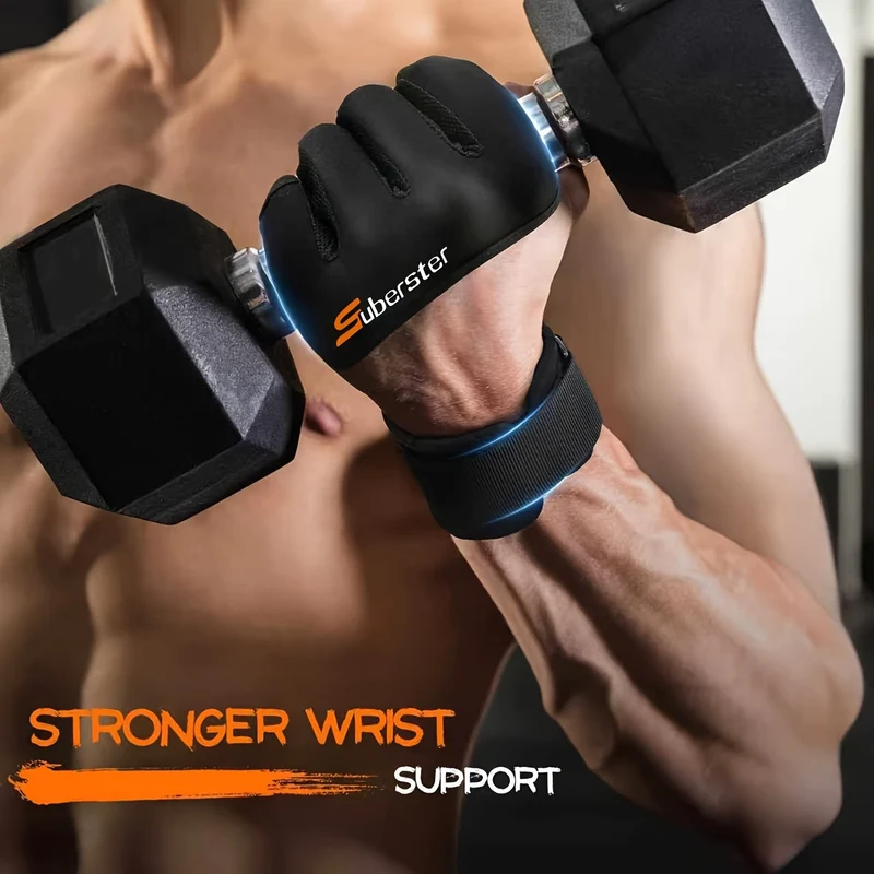Euroselle Anti Slip Weightlifting Gloves For Stronger Gym Performance