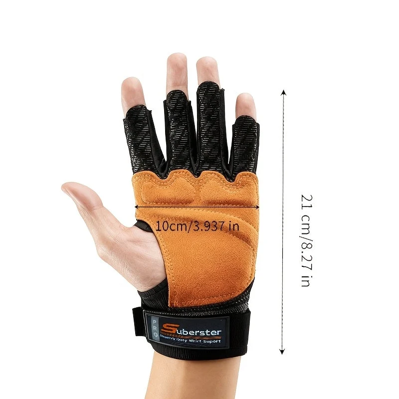 Euroselle Anti Slip Weightlifting Gloves For Stronger Gym Performance