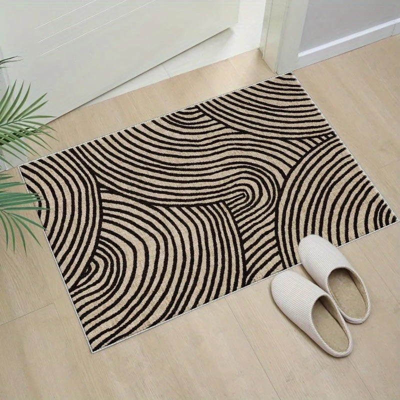Euroselle Abstract Swirl Doormat for Indoor and Outdoor Use