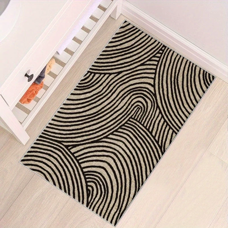Euroselle Abstract Swirl Doormat for Indoor and Outdoor Use