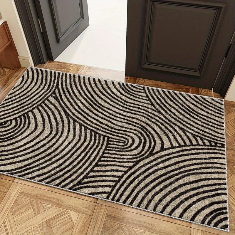 Euroselle Abstract Swirl Doormat for Indoor and Outdoor Use
