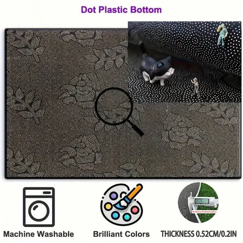 Euroselle Abstract Swirl Doormat for Indoor and Outdoor Use