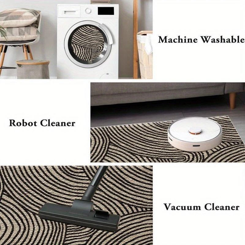 Euroselle Abstract Swirl Doormat for Indoor and Outdoor Use