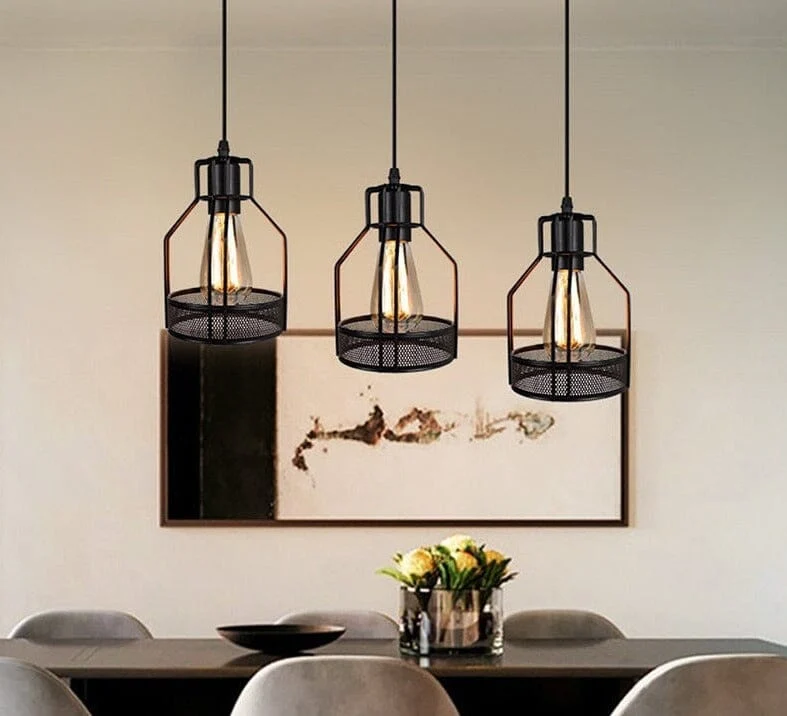 Vrimlo Farmhouse Iron Spider Chandelier Euroselle Industrial Style