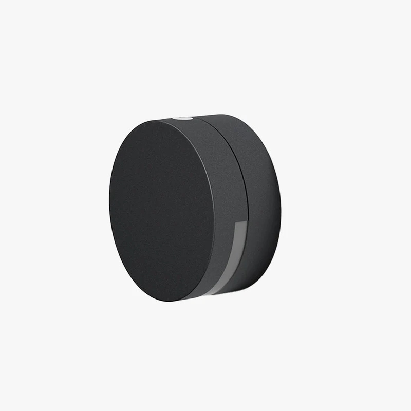 Euroselle Alvara Modern Black Cylinder Outdoor Up And Down LED Wall Light