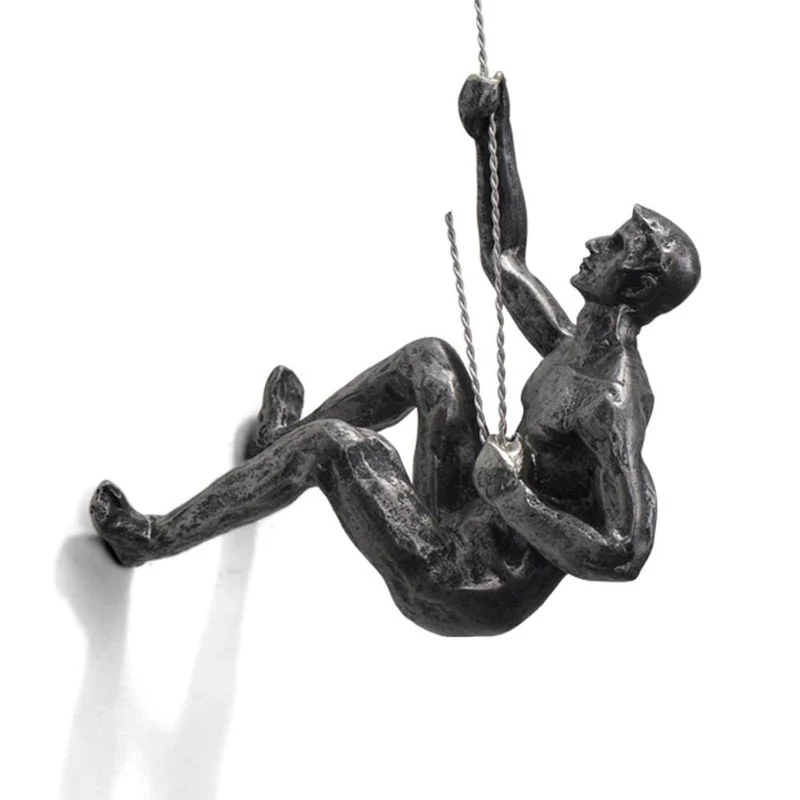 Euroselle Handmade Resin Climbing Wall Sculpture For Dynamic Movement And Depth